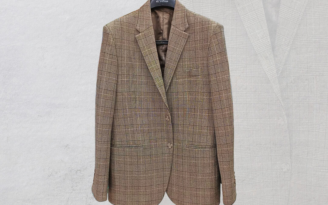 Men’s Slim Fit Check Blazer